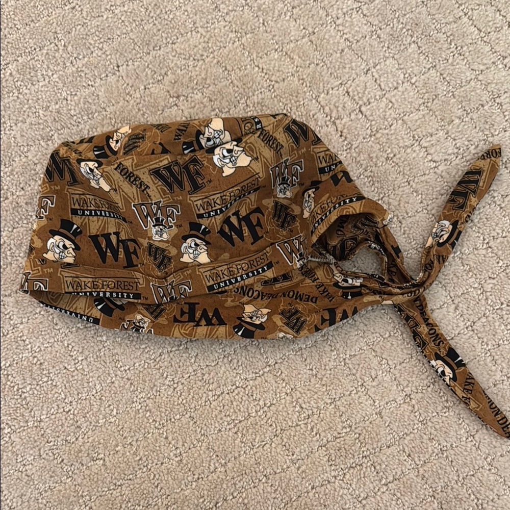 Wake Forest University scrub cap